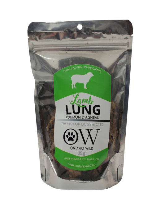 Lamb Lung - 35 g - Ontario Wild Pet Shop