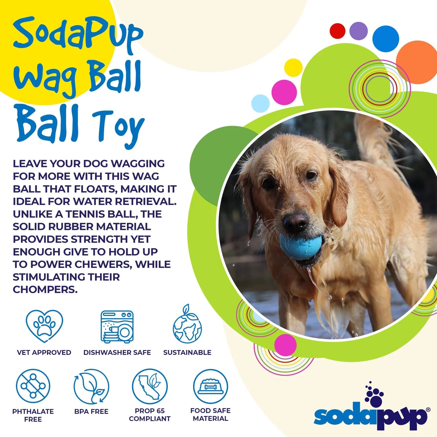 SP - Ball - Blue - Large (floating) - Ontario Wild Pet Shop