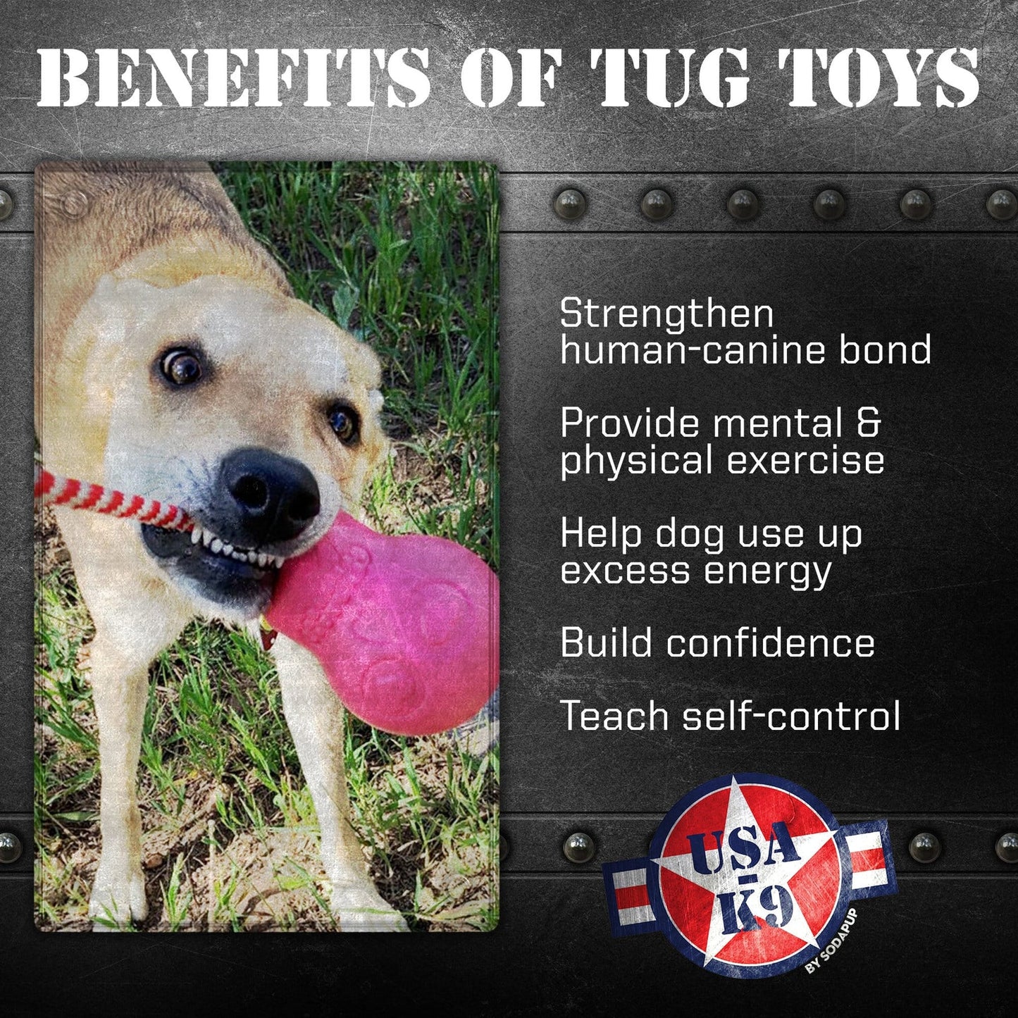 SP - K9 - Skull Tug Toy - Ontario Wild Pet Shop