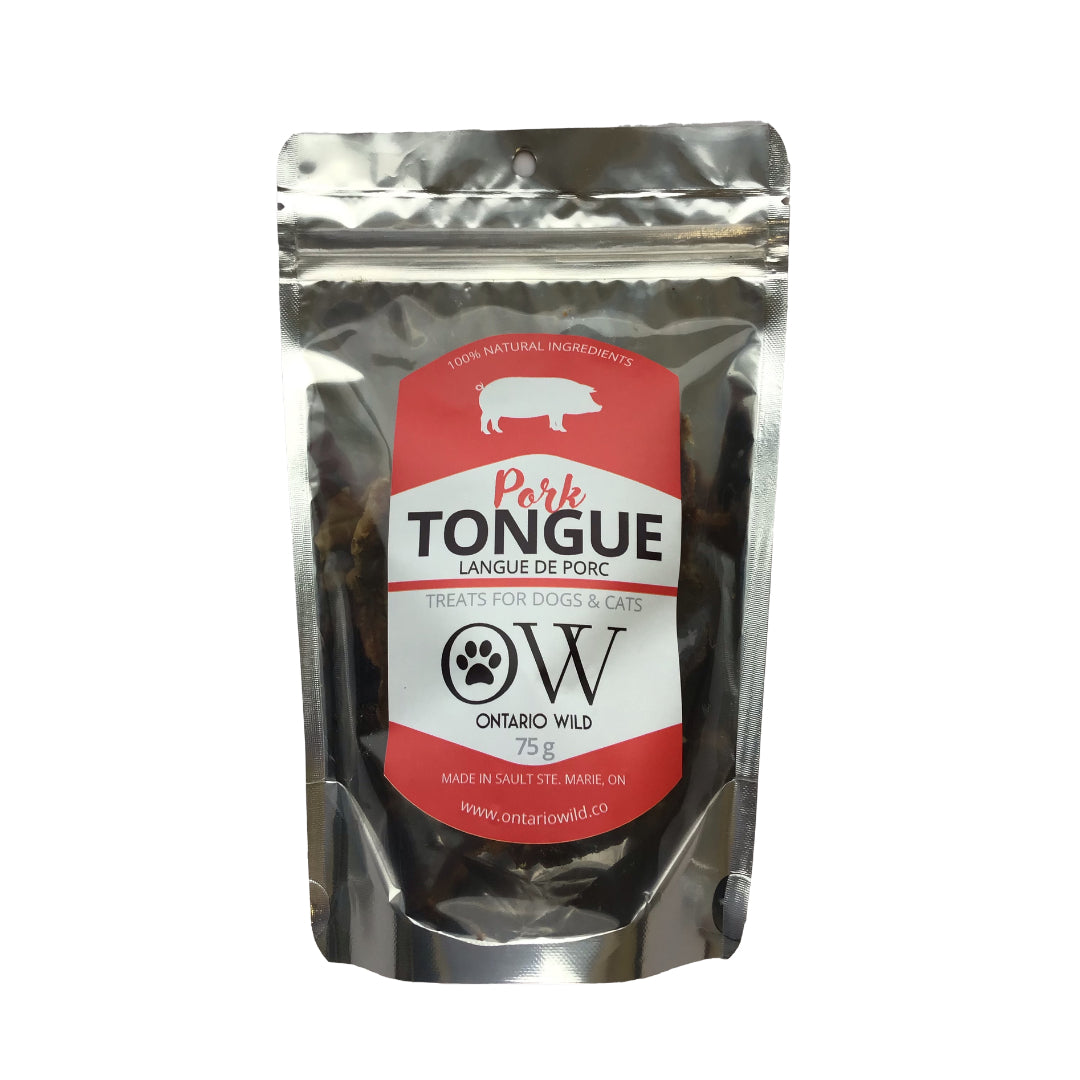 Pork Tongue - 75 g - Ontario Wild Pet Shop