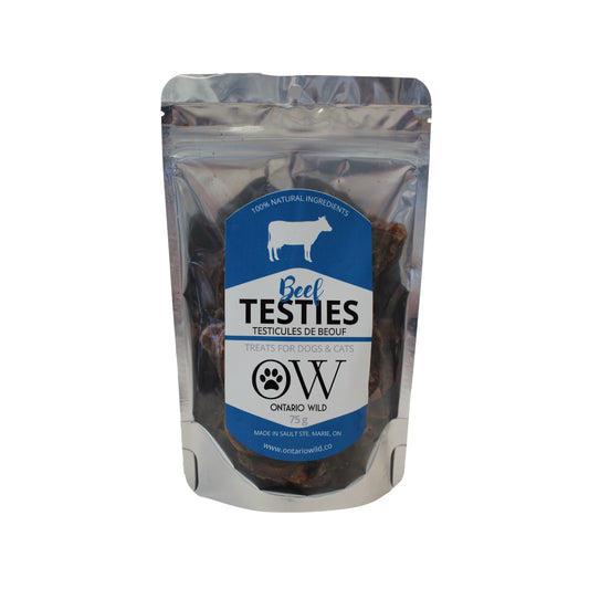 Beef Testies - 75 g - Ontario Wild Pet Shop