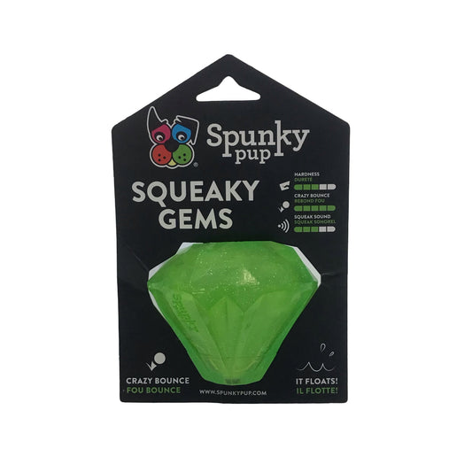 SpunkyPup - Squeaky Gem - Blue - Ontario Wild Pet Shop