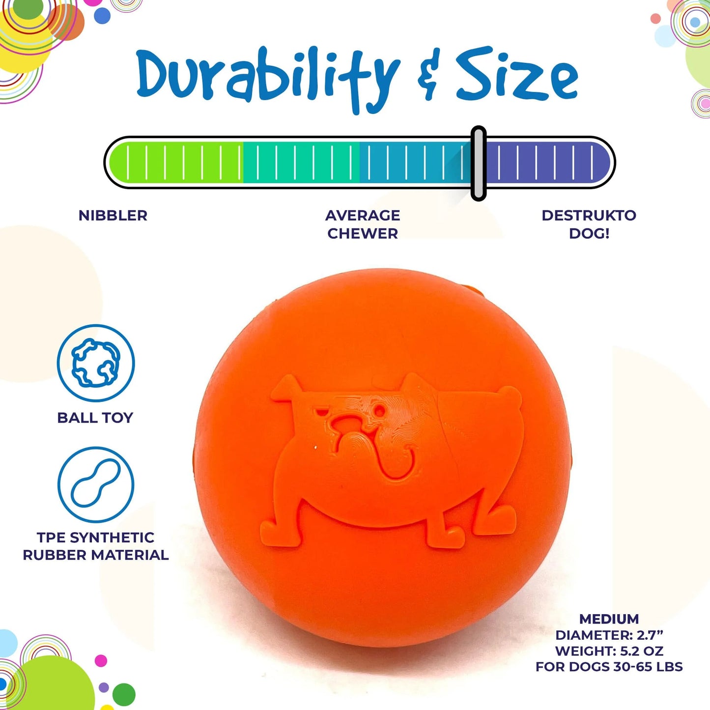 SP - Ball - Orange - Medium (floating) - Ontario Wild Pet Shop