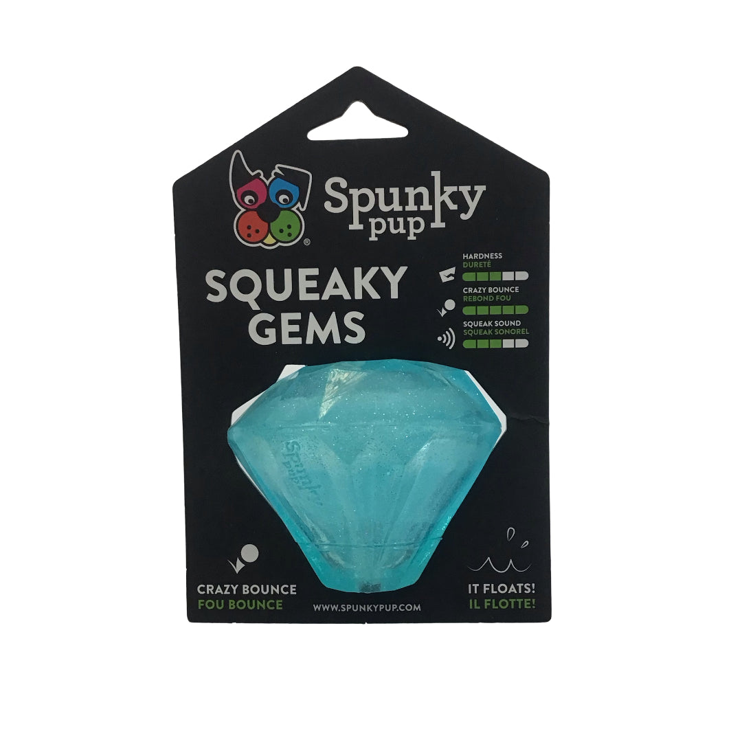 SpunkyPup - Squeaky Gem - Blue - Ontario Wild Pet Shop