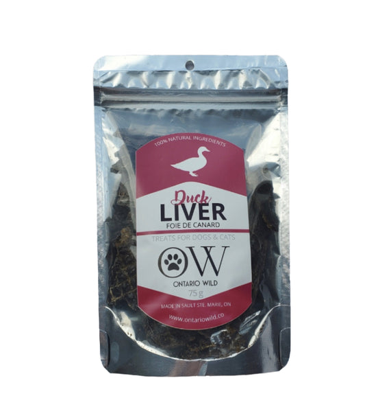 Duck Liver - 75 g - Ontario Wild Pet Shop