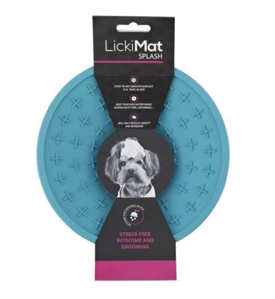 LM - Lick Mat - Splash (blue) - Ontario Wild Pet Shop