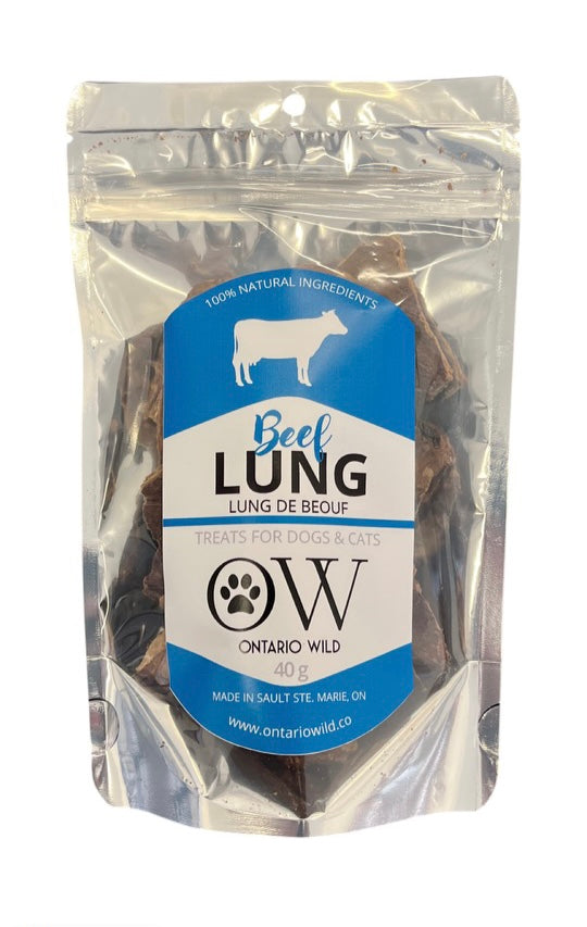 Beef Lung - 40 g - Ontario Wild Pet Shop