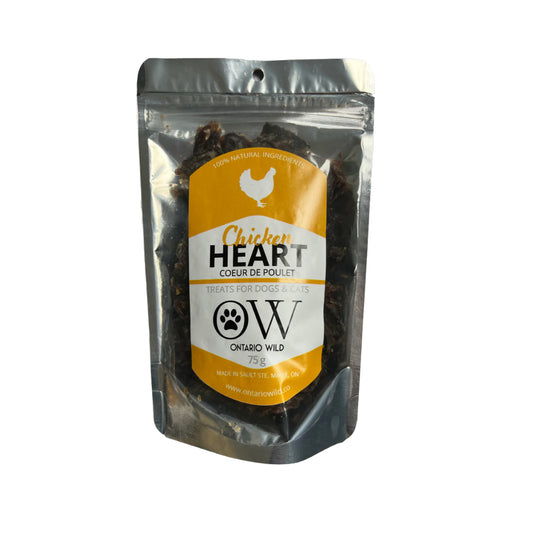 Chicken Heart - 75 g - Ontario Wild Pet Shop