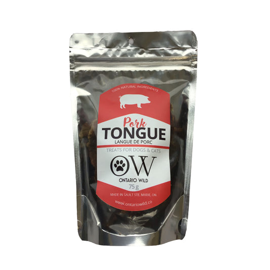 Pork Tongue - 75 g - Ontario Wild Pet Shop