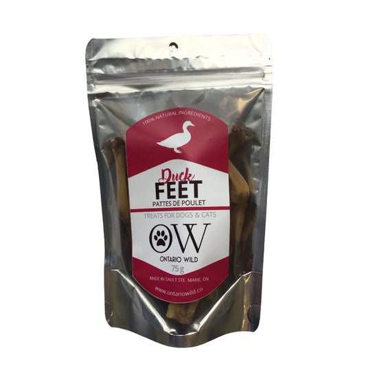 Duck Feet - 75 g - Ontario Wild Pet Shop